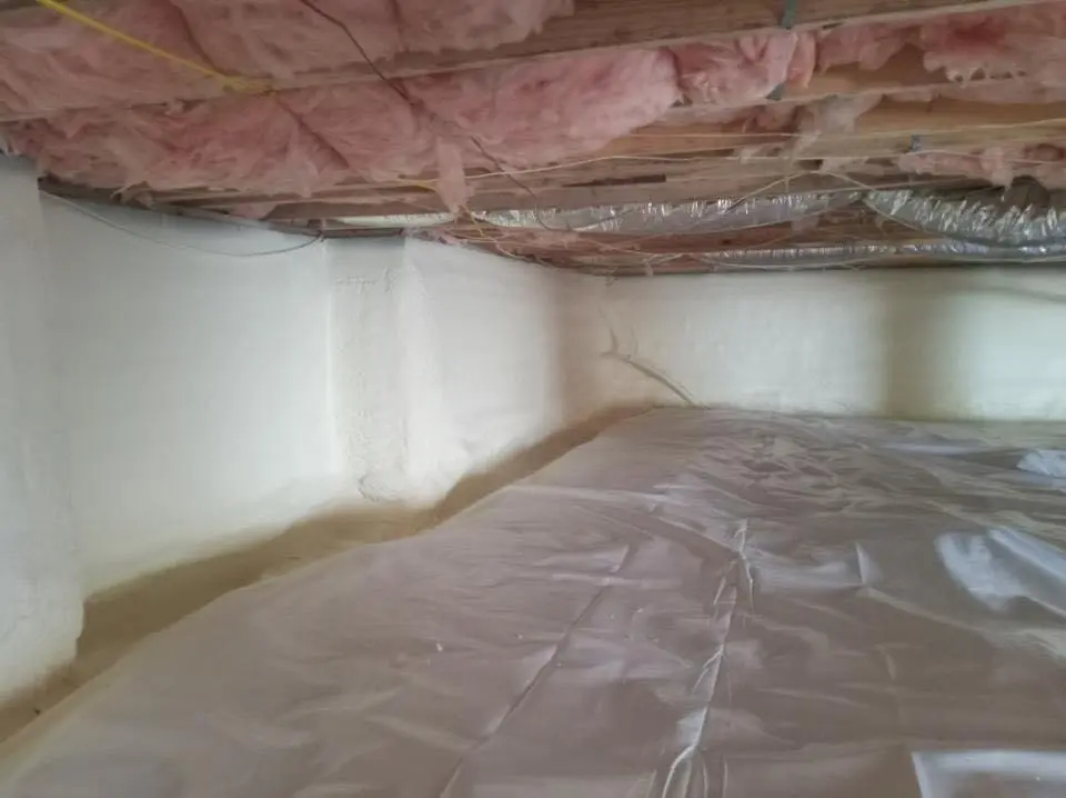 Crawl space encapsulation with closed-cell spray foam for Metal Roof Coating in Porterville